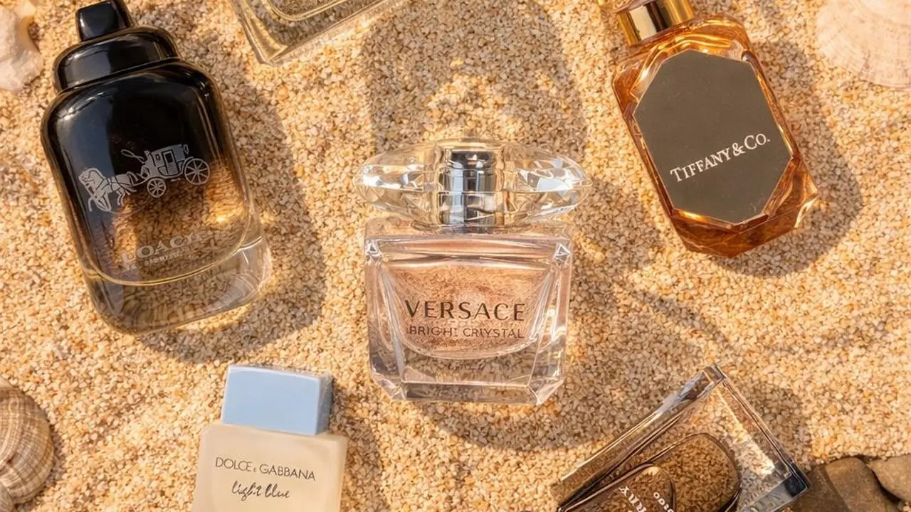 Authentic miniature perfume collection Coach Versace Tiffany at The Scent Stories