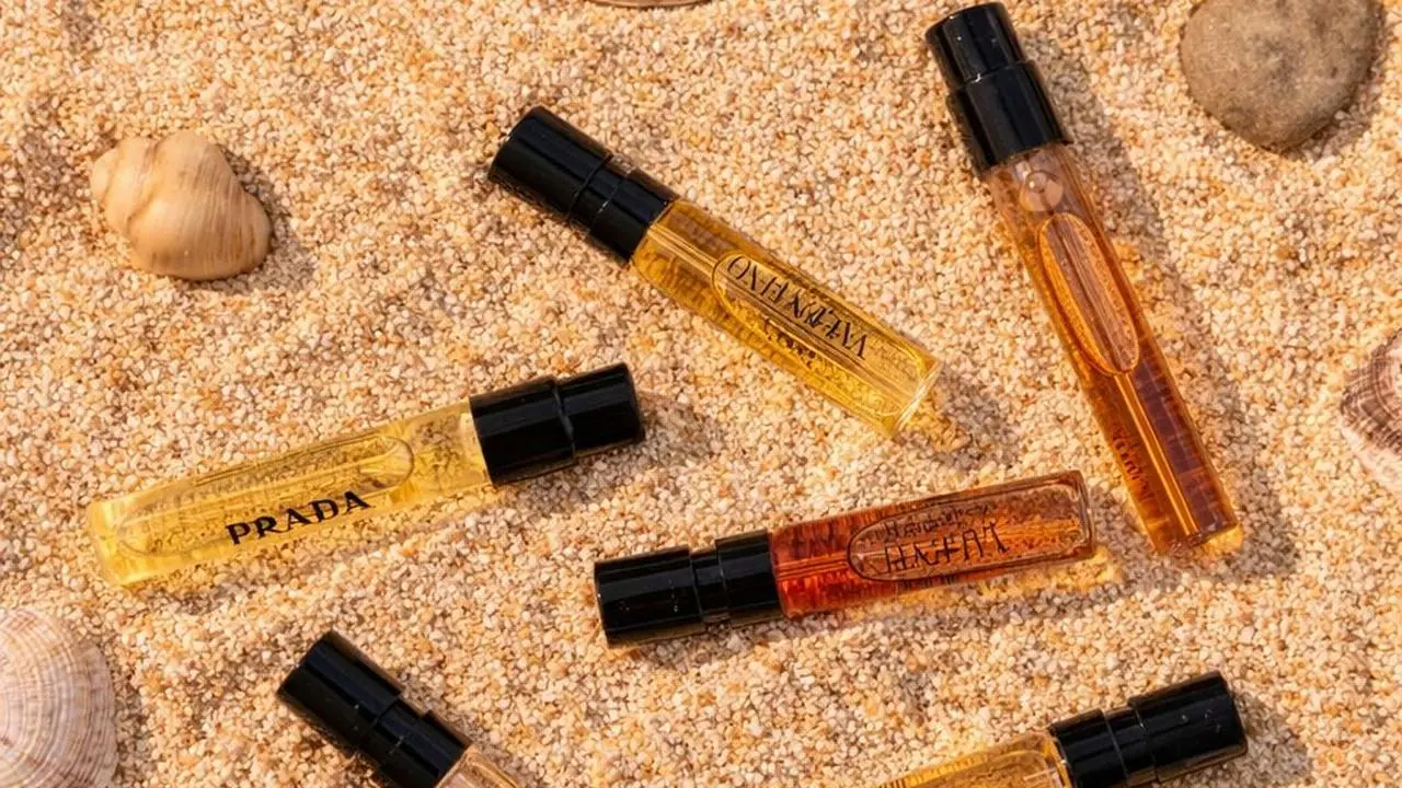Sample vials collection Prada Gucci Valentino at The Scent Stories