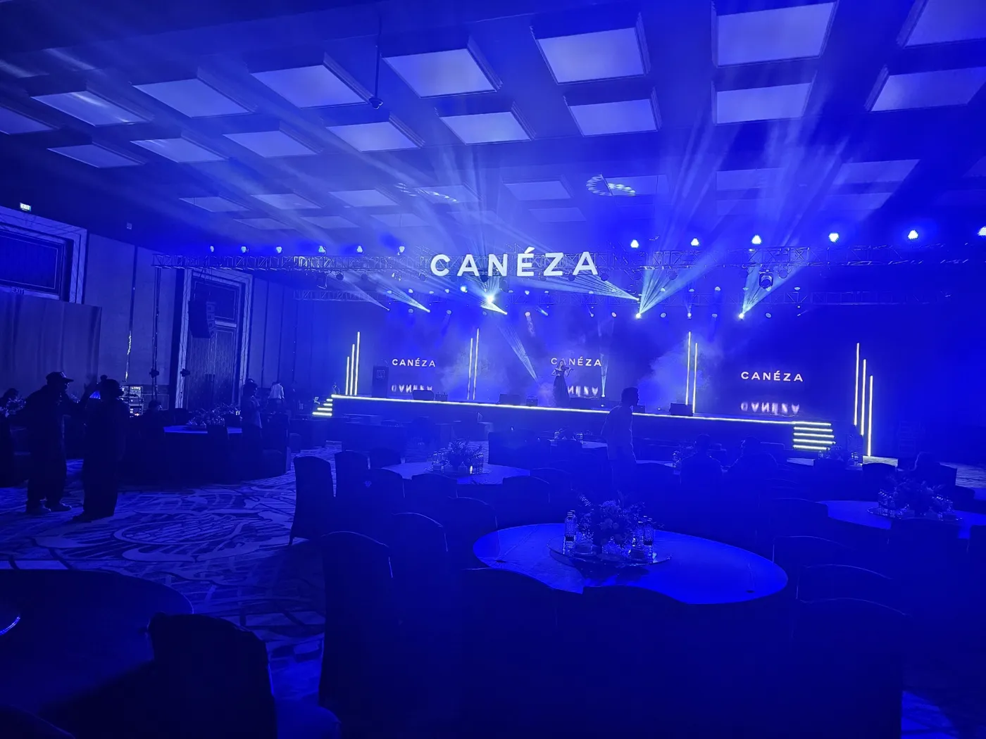 Canéza India launch stage at Fairmont Mumbai
