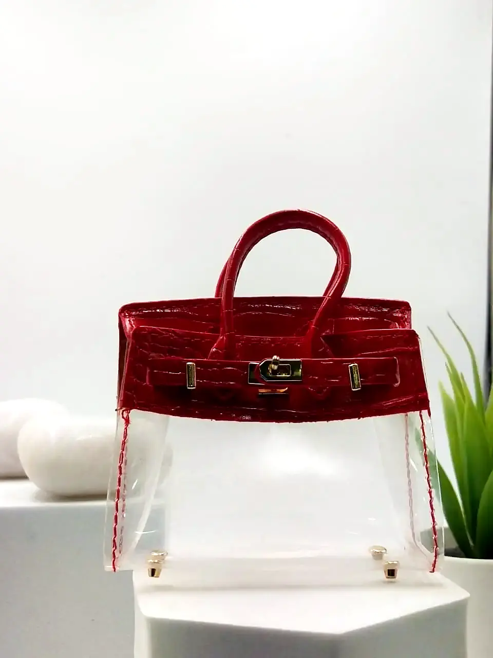 [20251216039] Red Clear Mini Bag